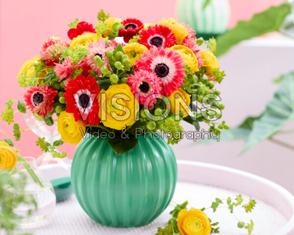 Mixed bouquet Anemone and Ranunculus