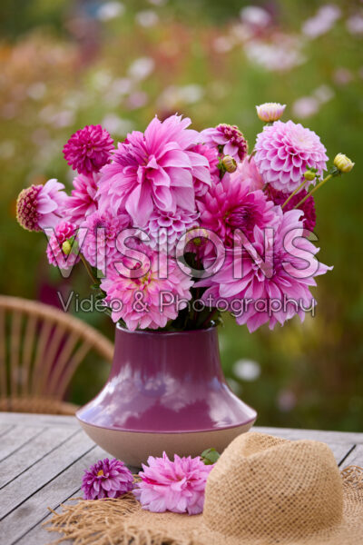 Roze dahliaboeket Roze dahliaboeket