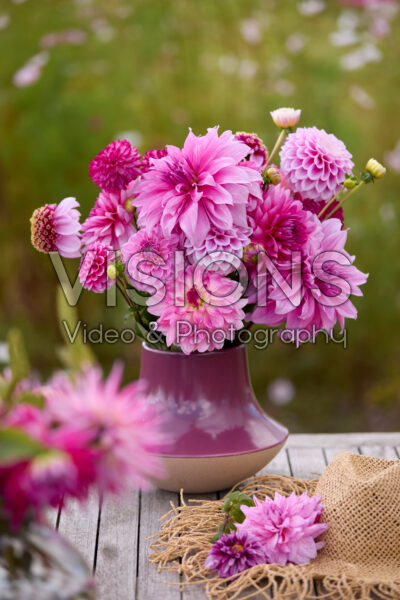 Pink dahlia bouquet Pink dahlia bouquet