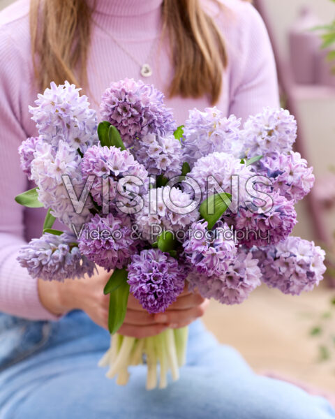 Gemengd hyacinten boeket