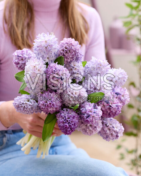 Mixed hyacinth bouquet