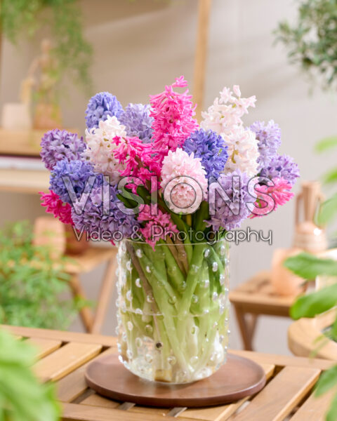 Mixed hyacinth bouquet