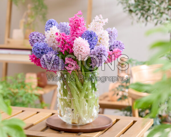 Mixed hyacinth bouquet