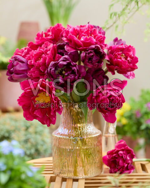 Mixed tulip bouquet