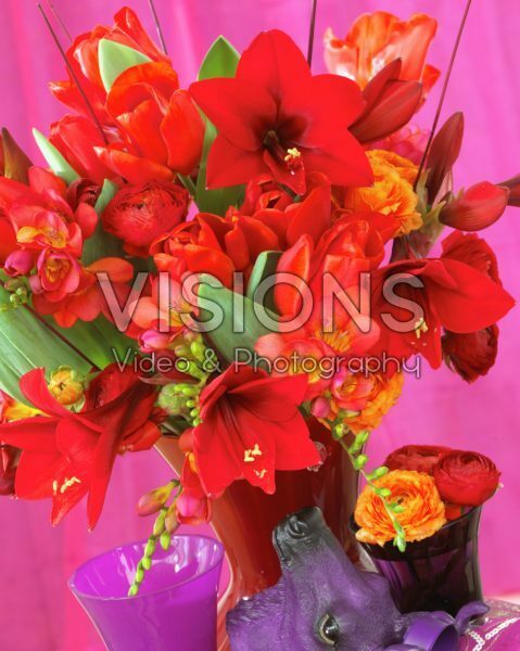 Color Passion serie:: Spring bouquet red