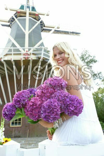 Vrouw met bloemen