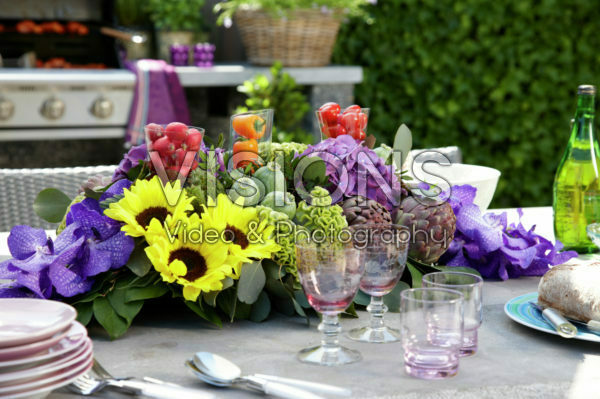 Summer floral arrangement