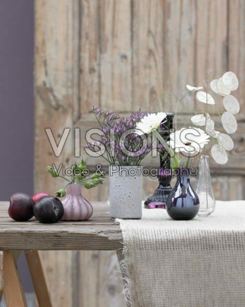 Flowers in vases