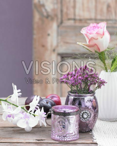 Flowers in vases