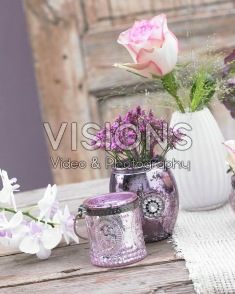 Flowers in vases