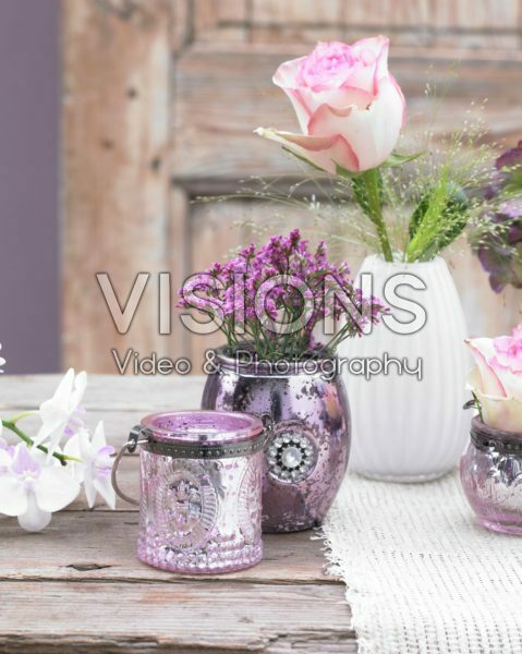 Flowers in vases