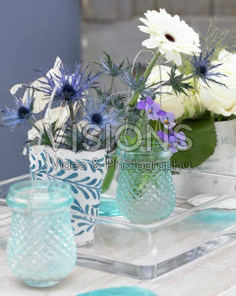 Flowers in vases