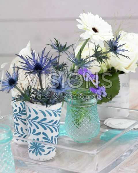 Flowers in vases