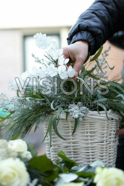 Winter arrangement maken